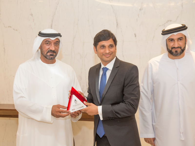 Rahul Duragkar awarded by His Highness Sheikh Ahmed bin Saeed Al Maktoum